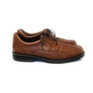 Johnston & Murphy Mens XC4 Stanton Moc Toe Lace Up Oxfords in Cognac Size 10.5